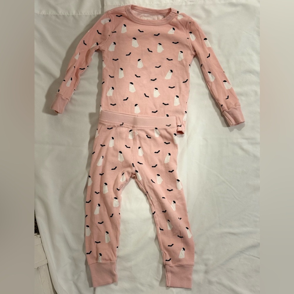 Crewcuts pink Halloween pjs - Ghosts and Bats size 3
